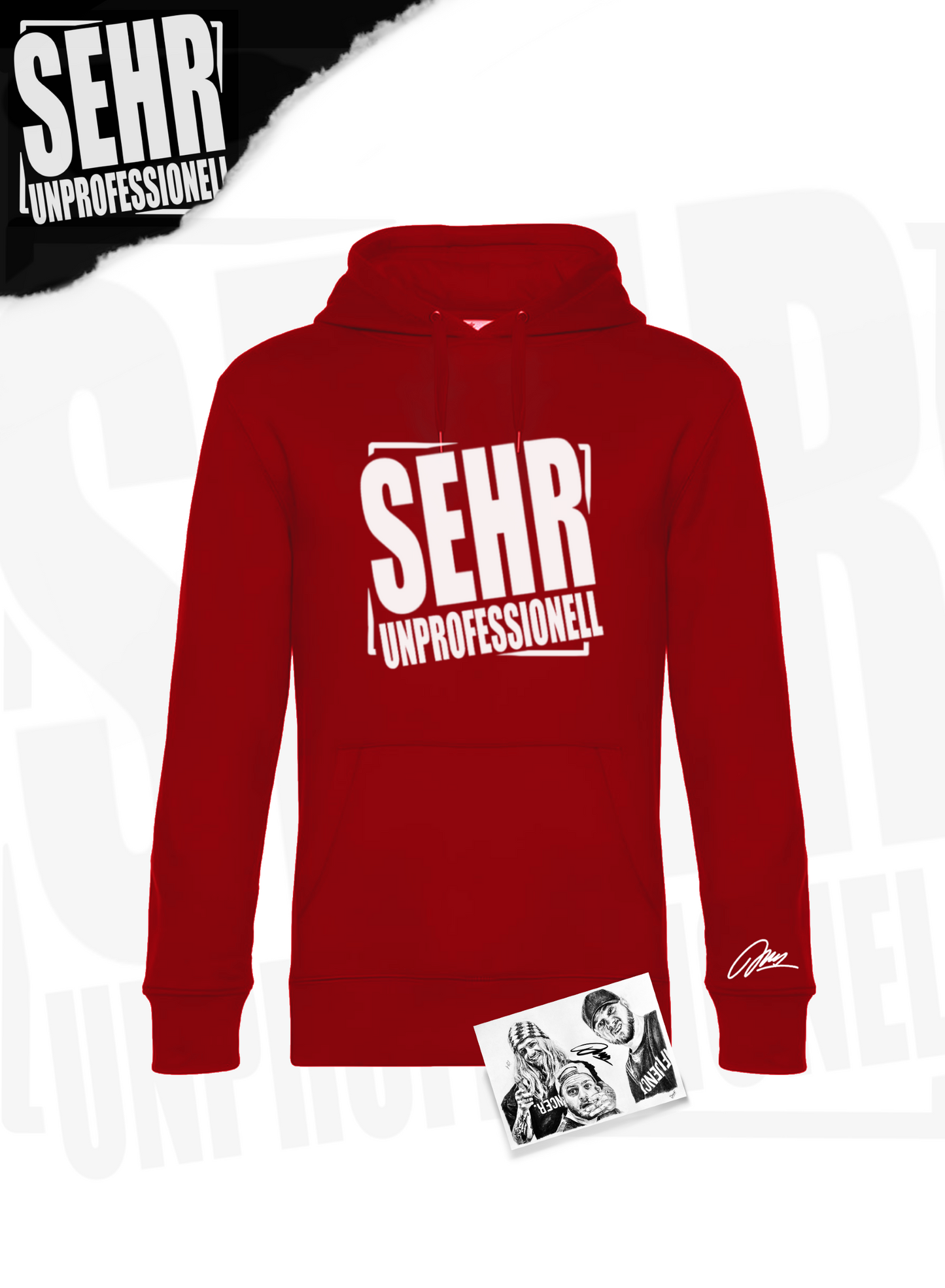 "Sehr Unprofessionell" Regular- & Ladies-Hoodie