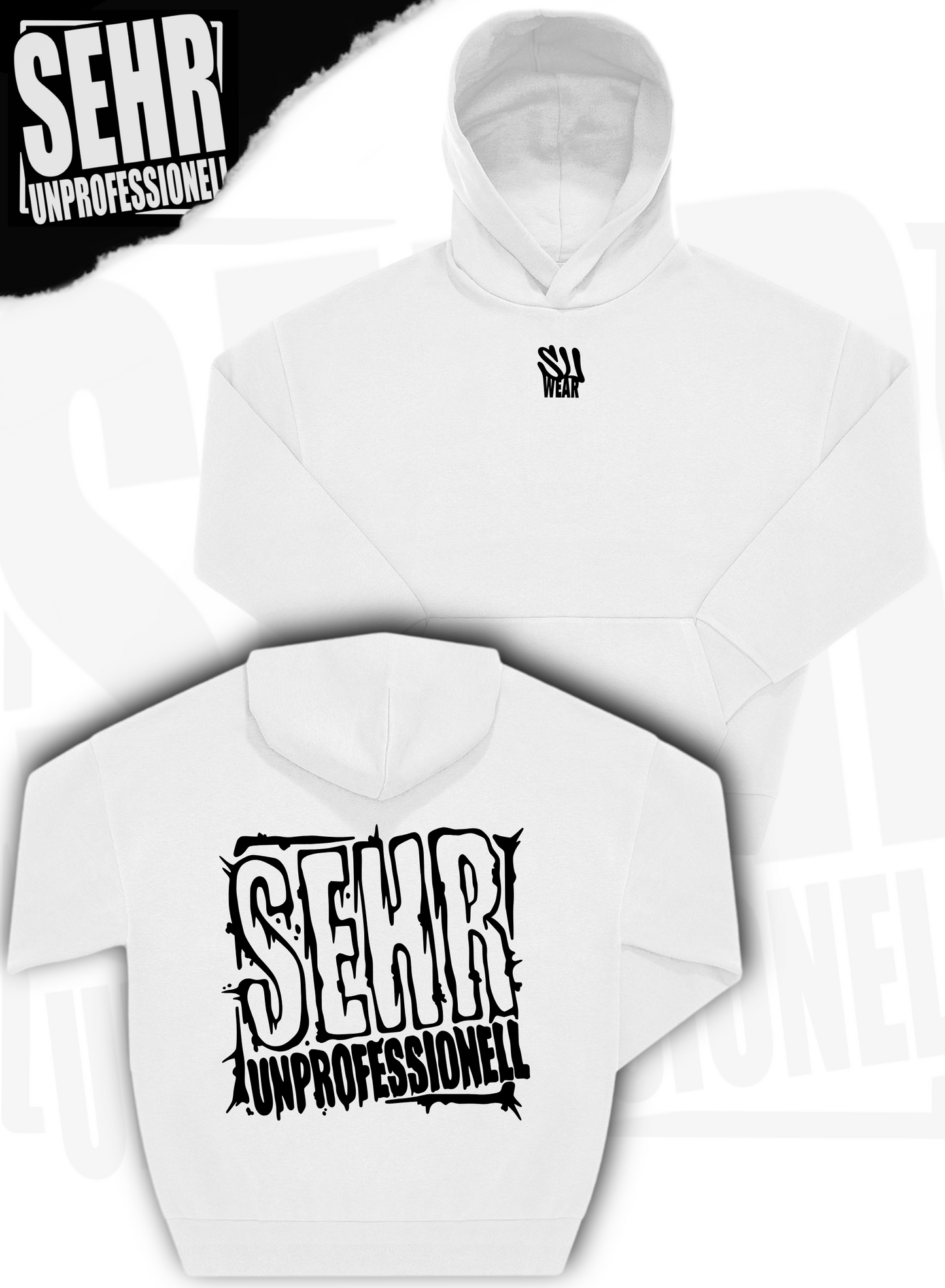 "Sehr Unprofessionell" Street Style Hoodie