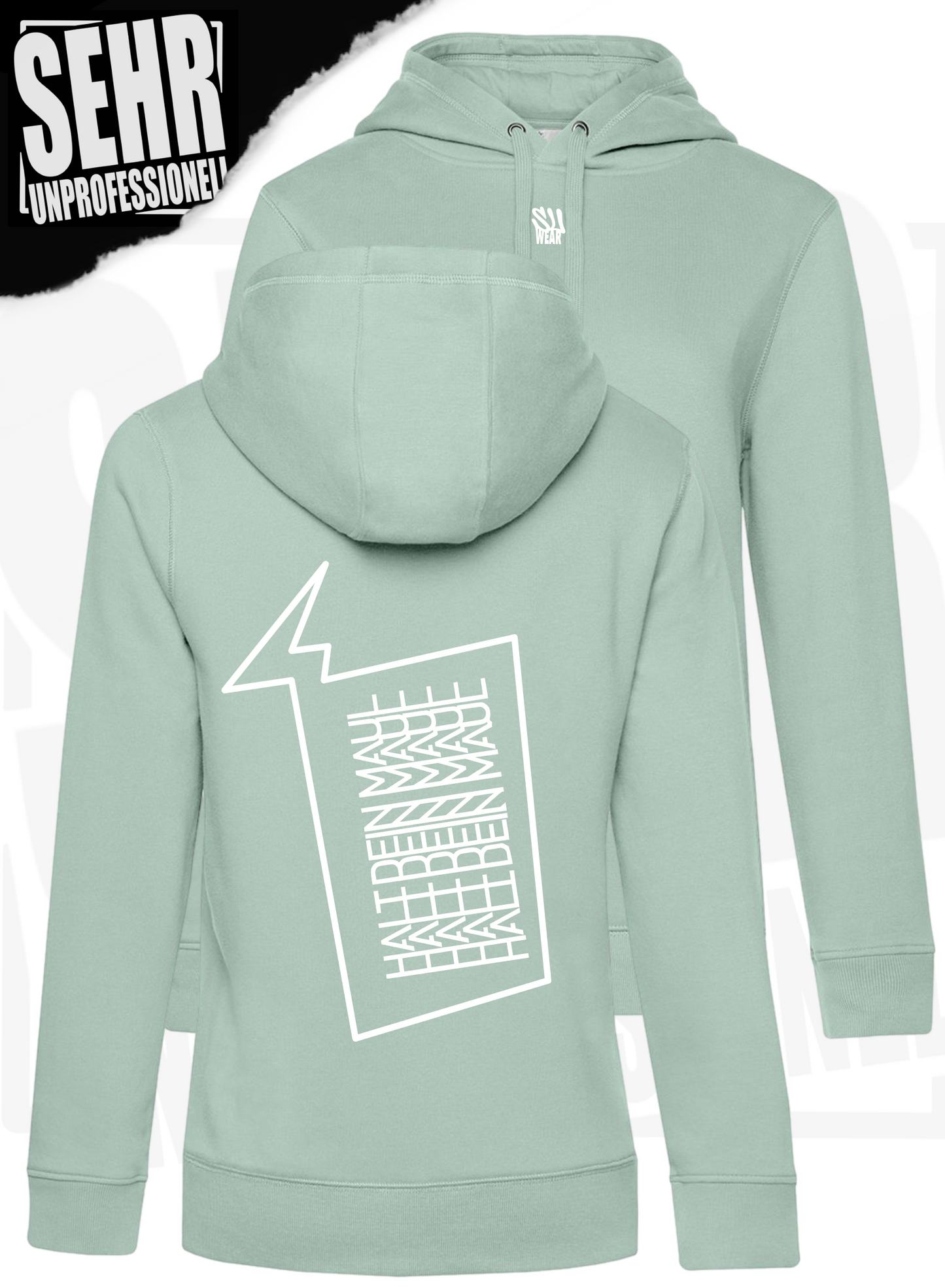 "Halt dein Maul" Ladies-Hoodie