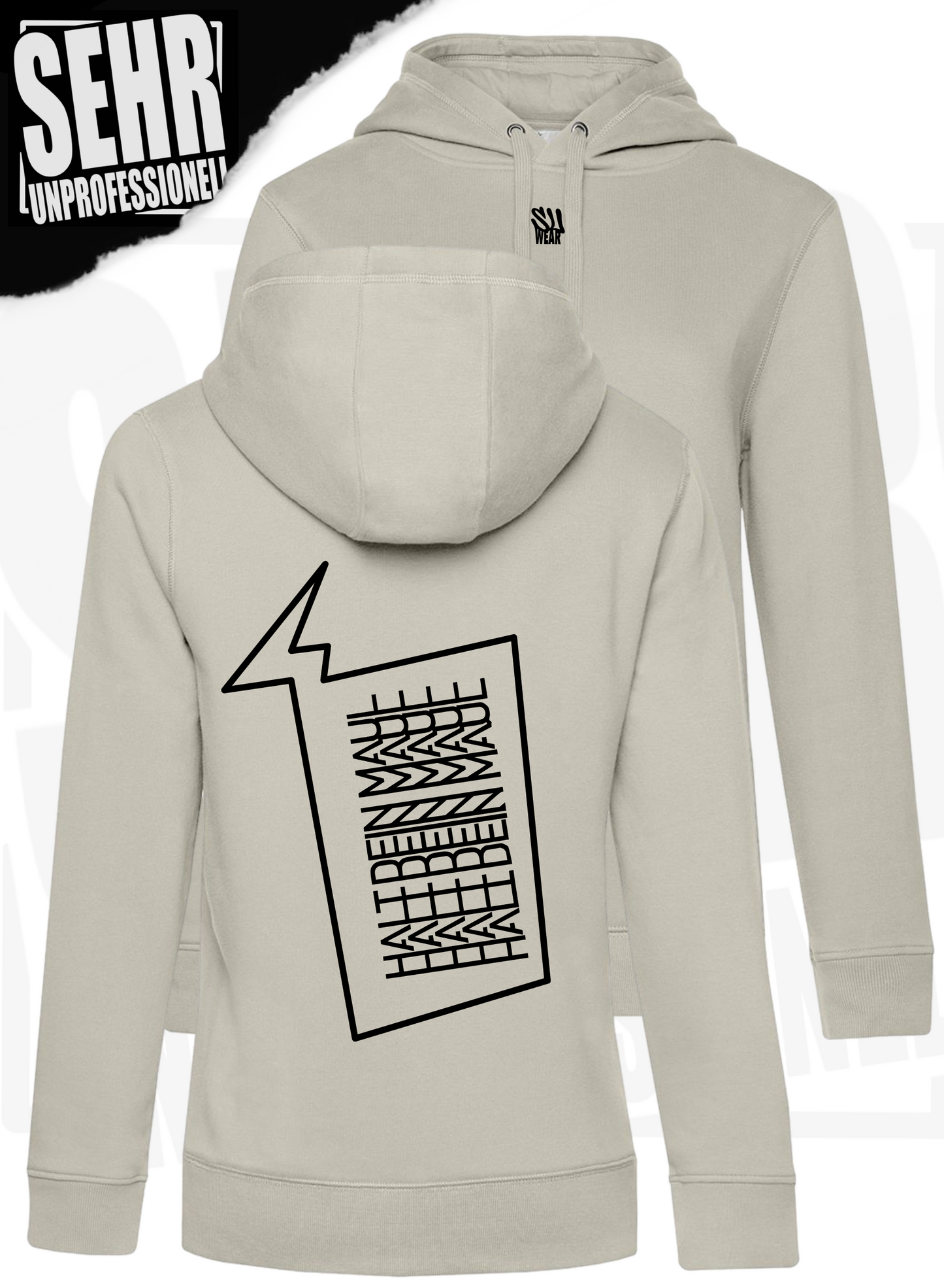 "Halt dein Maul" Ladies-Hoodie