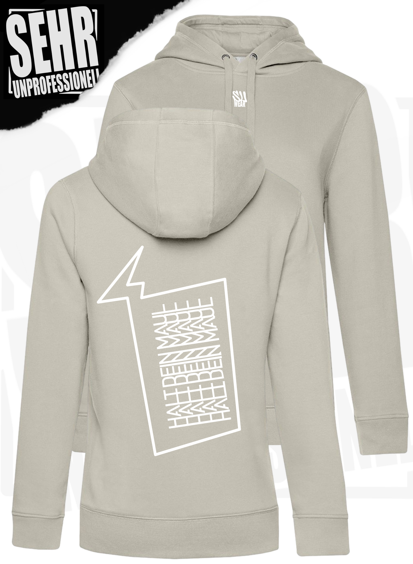 "Halt dein Maul" Ladies-Hoodie