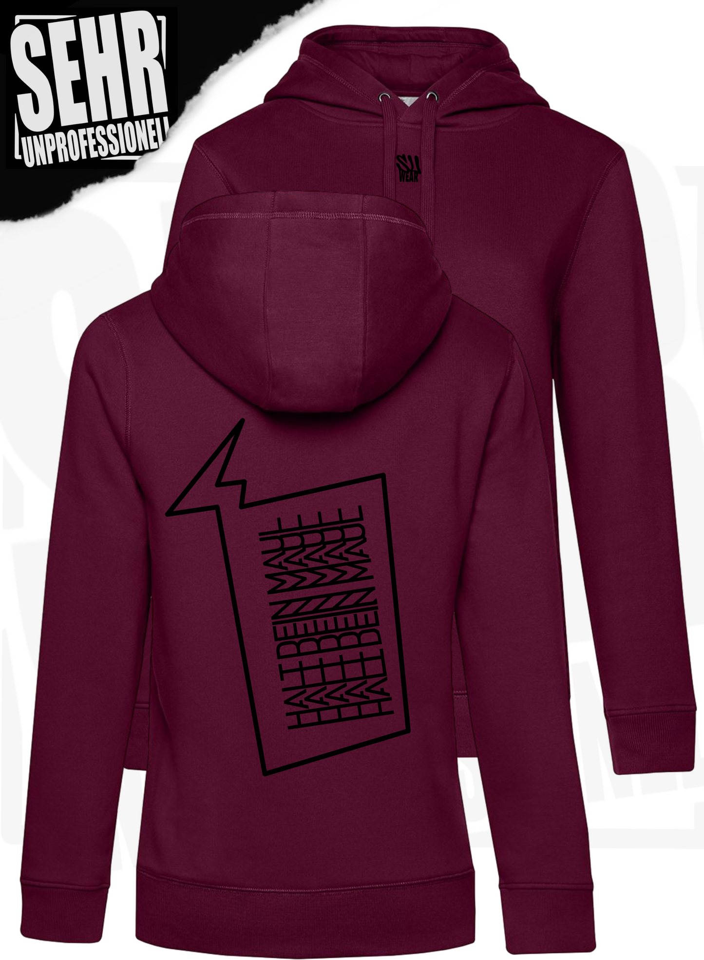 "Halt dein Maul" Ladies-Hoodie