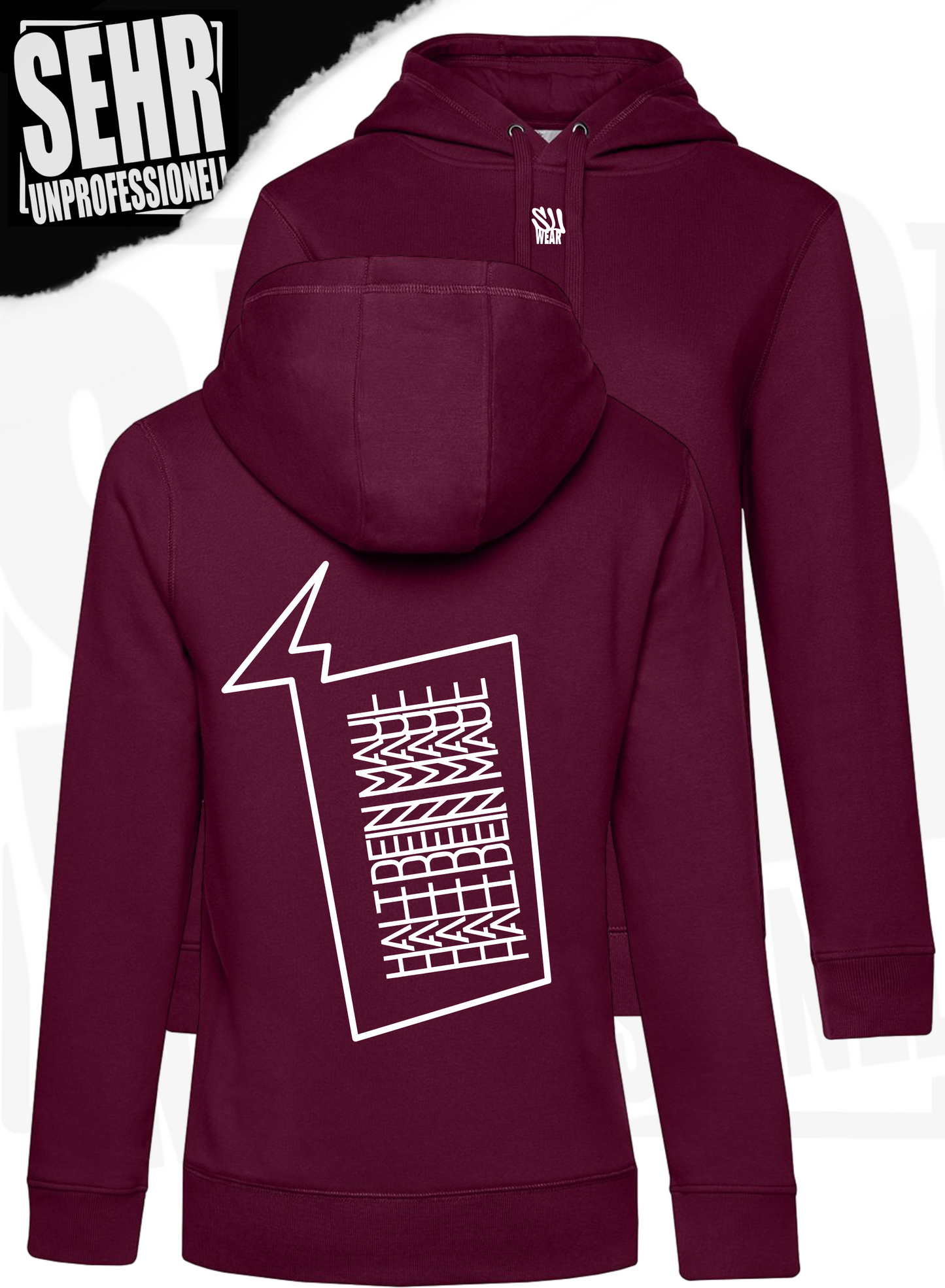 "Halt dein Maul" Ladies-Hoodie