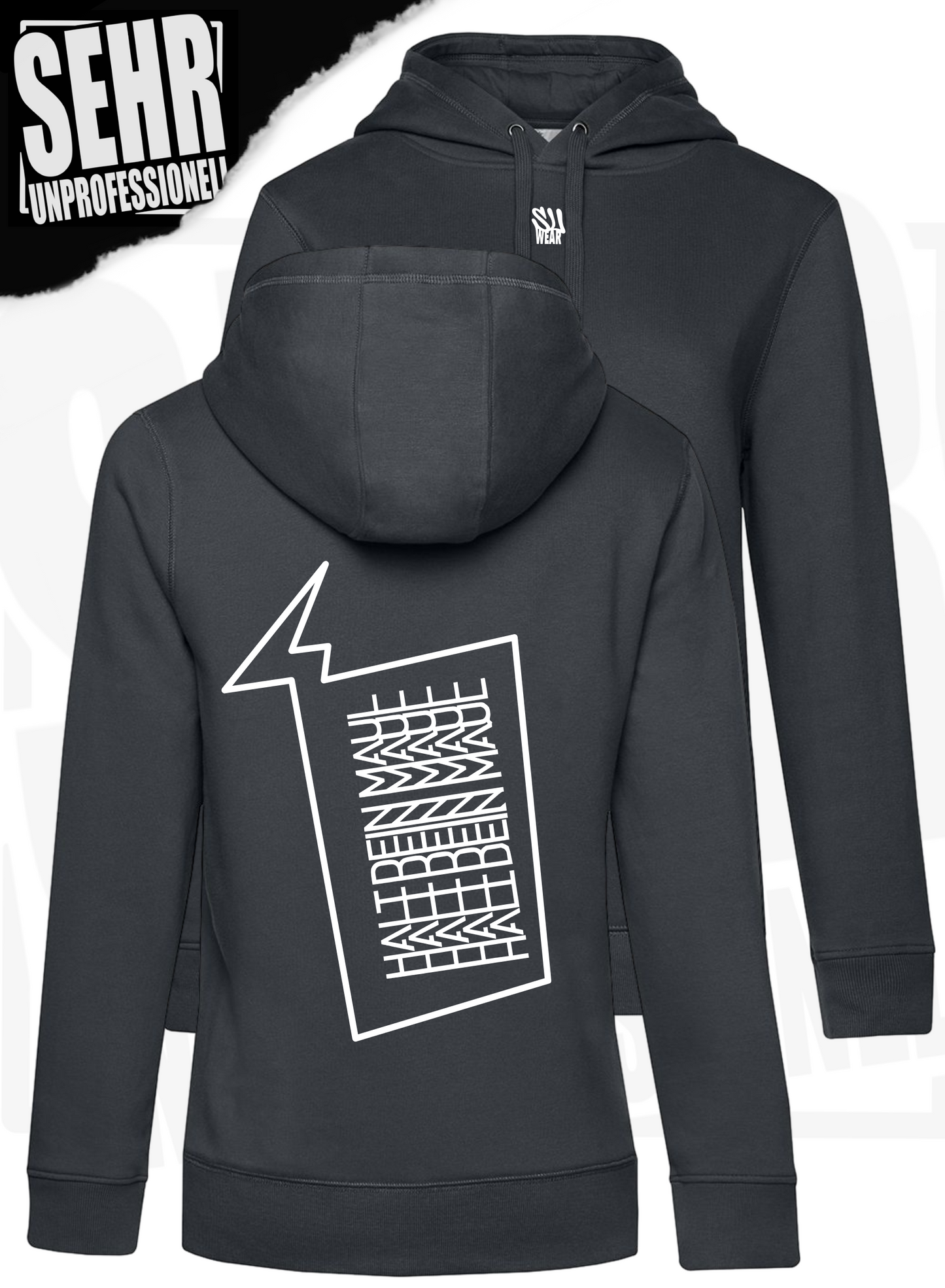 "Halt dein Maul" Ladies-Hoodie