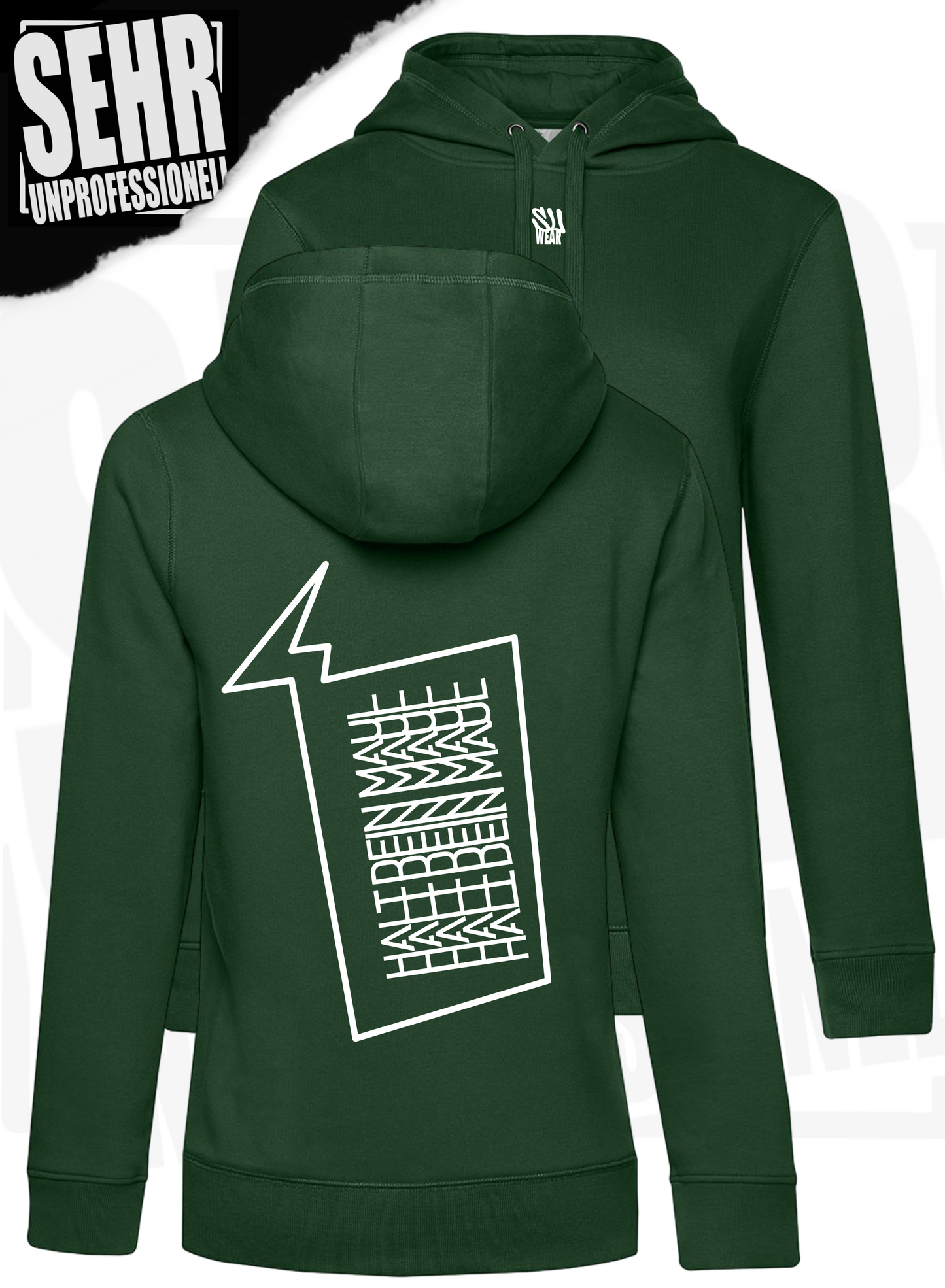 "Halt dein Maul" Ladies-Hoodie