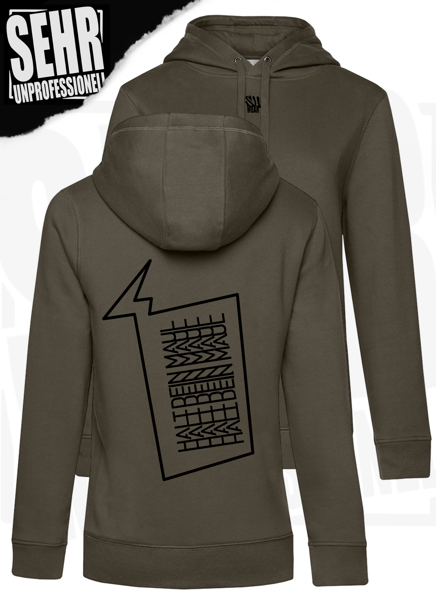 "Halt dein Maul" Ladies-Hoodie