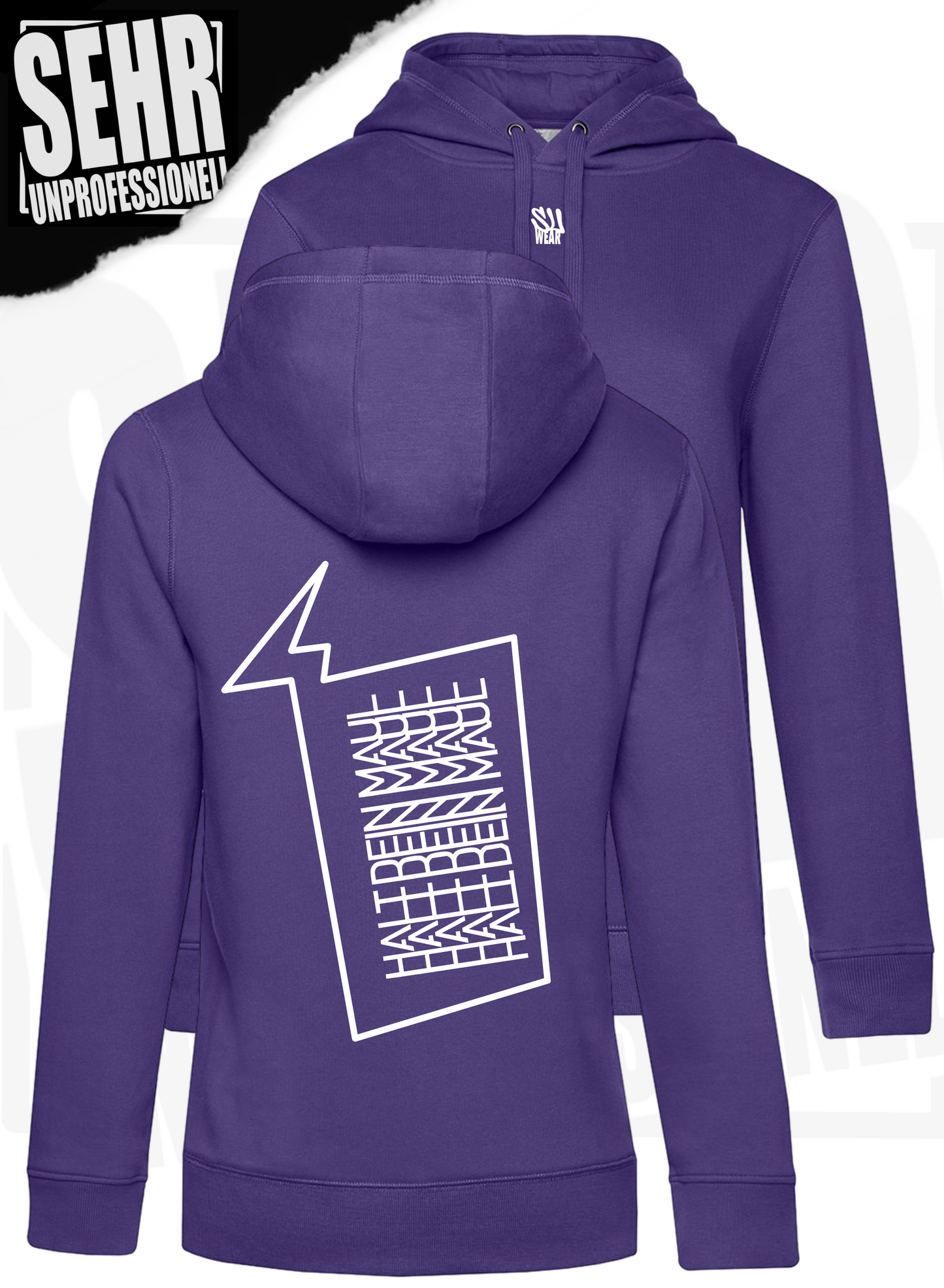 "Halt dein Maul" Ladies-Hoodie