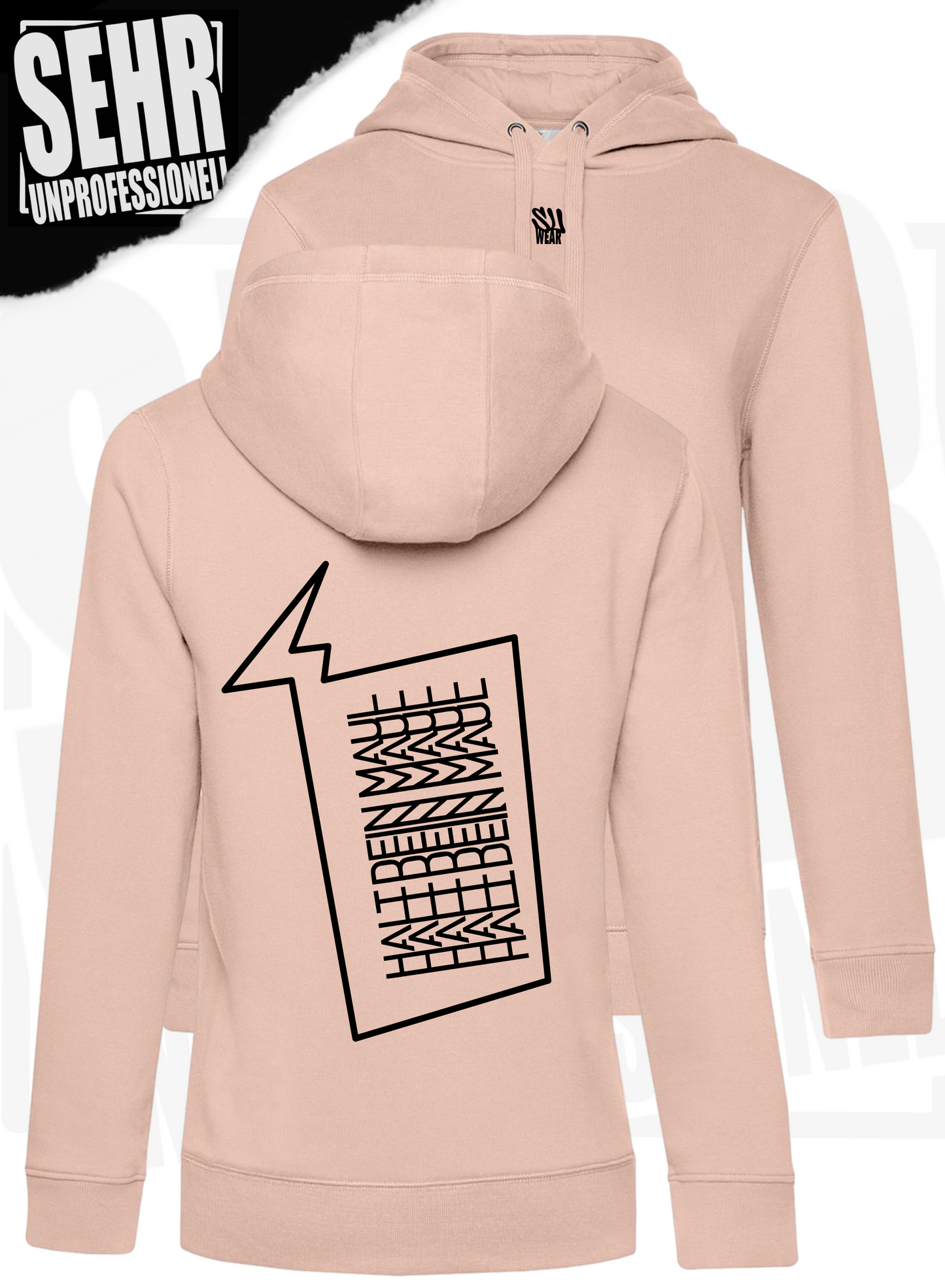 "Halt dein Maul" Ladies-Hoodie