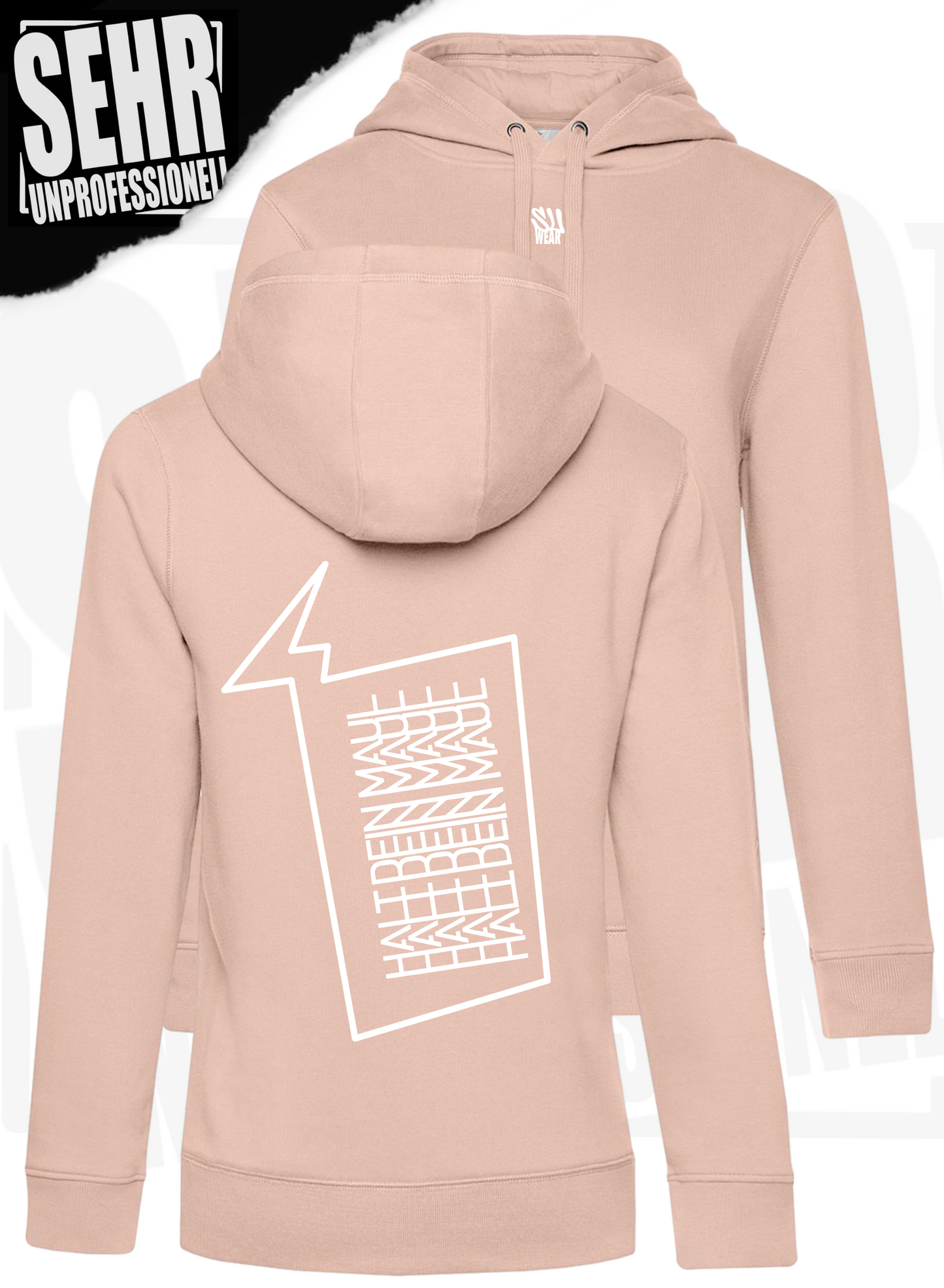 "Halt dein Maul" Ladies-Hoodie