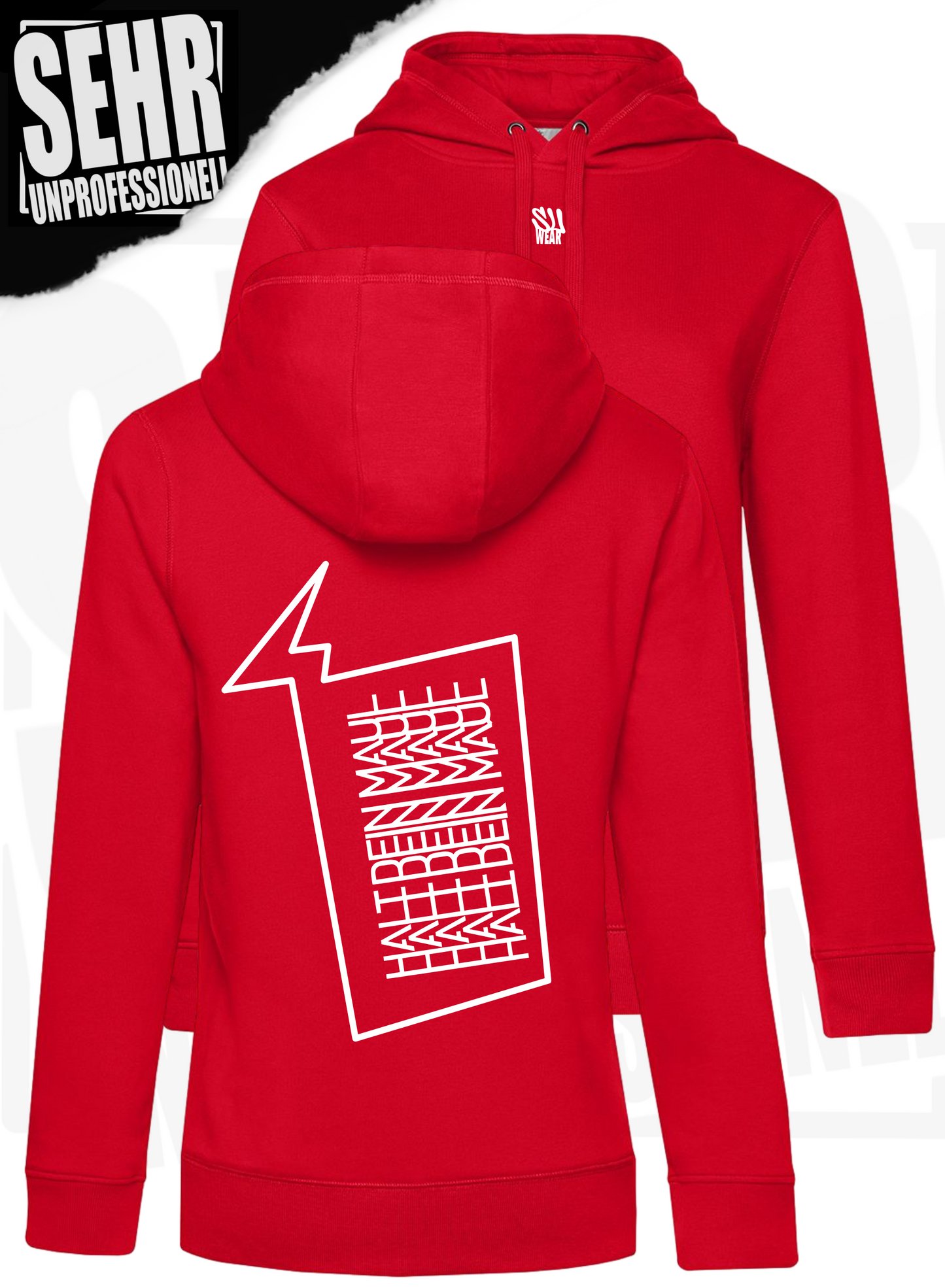 "Halt dein Maul" Ladies-Hoodie