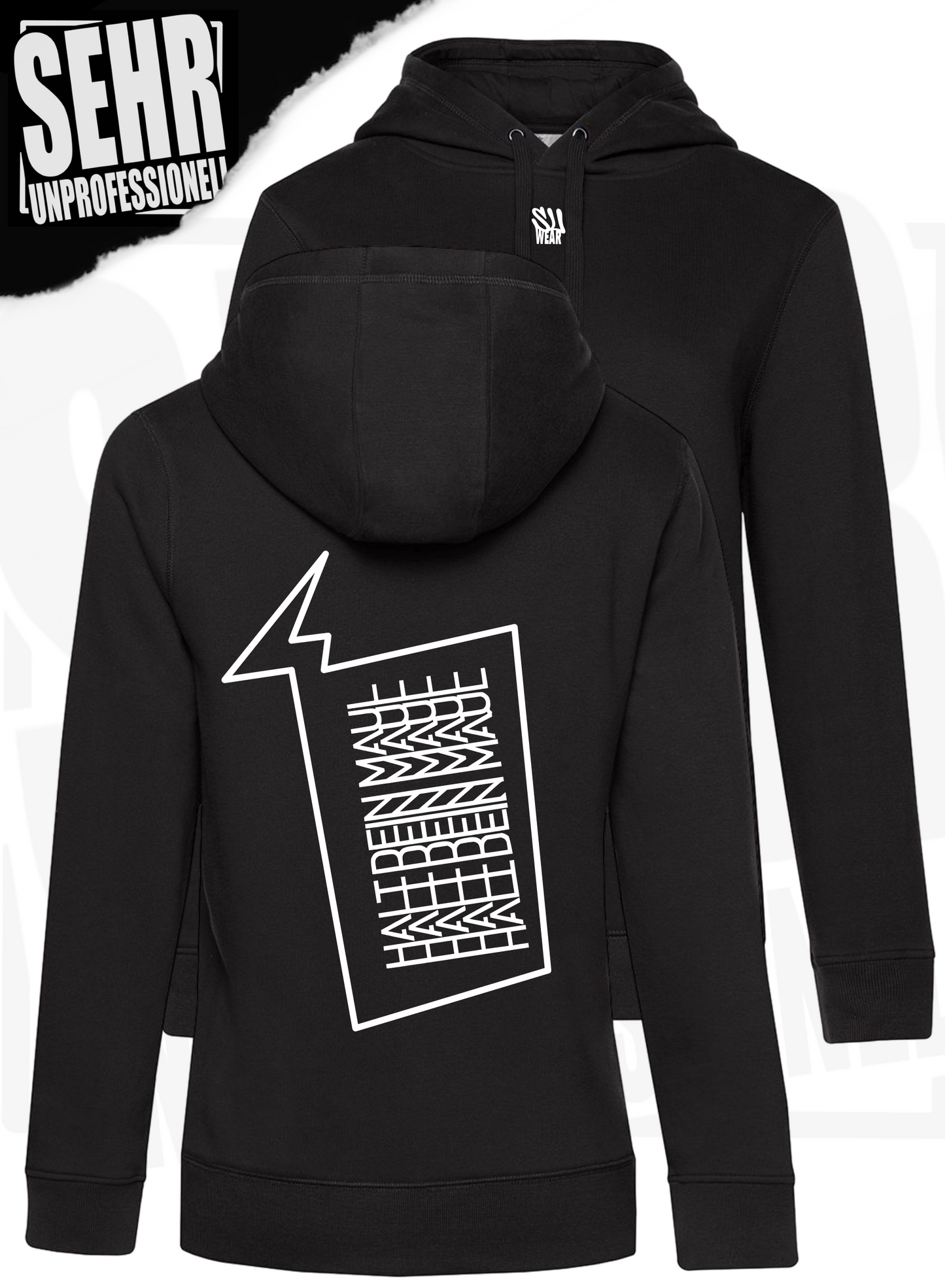 "Halt dein Maul" Ladies-Hoodie