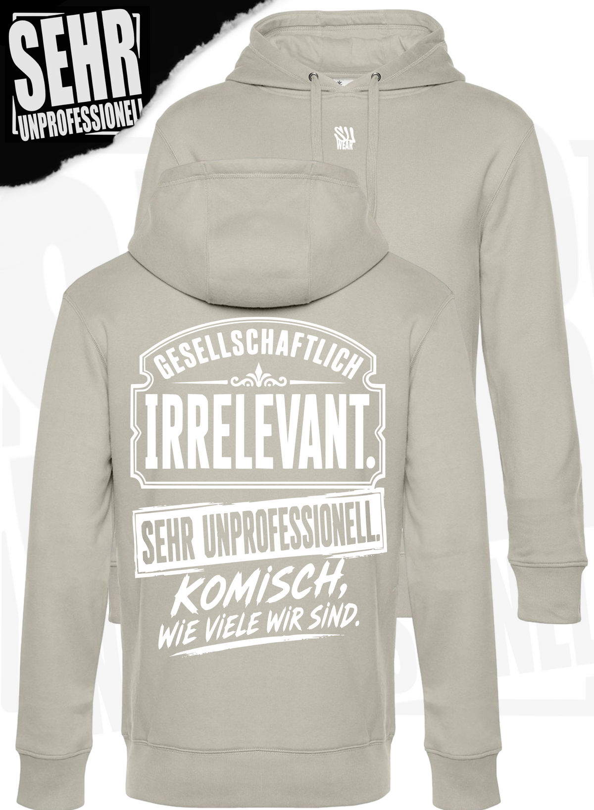 "Komisch wie viele wir sind." Regular-Hoodie