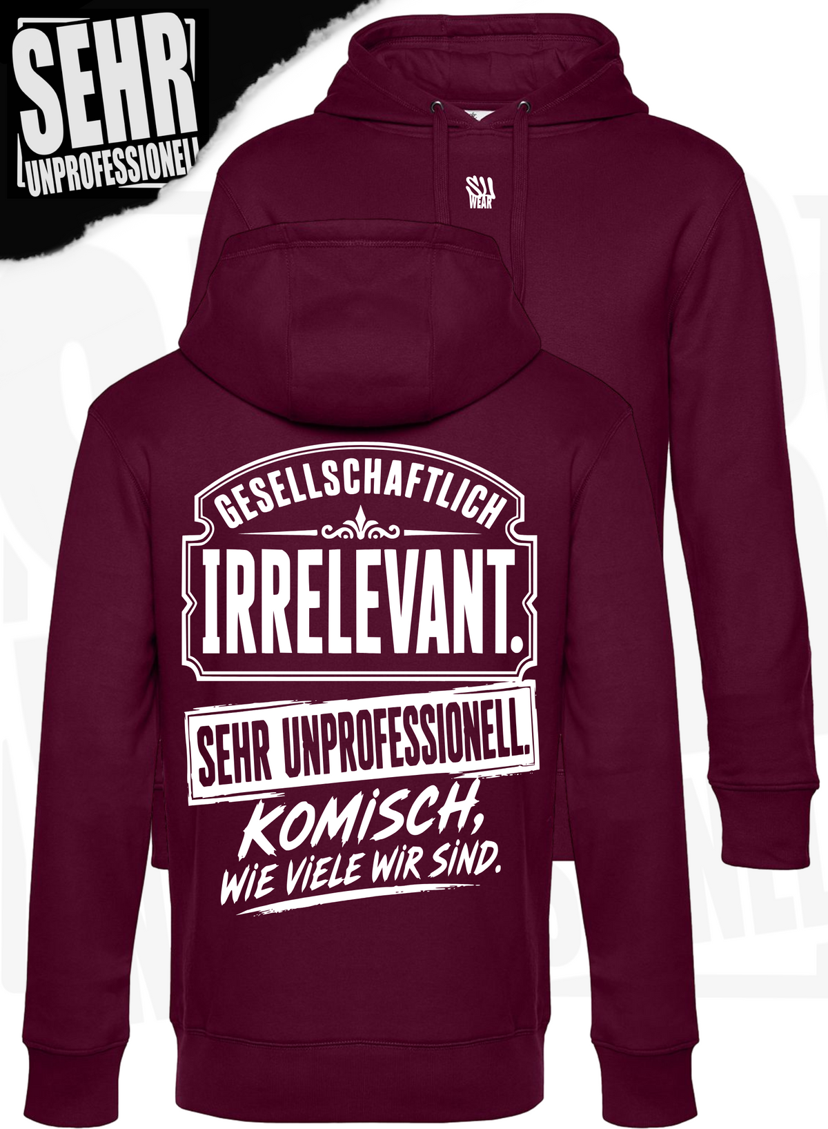 "Komisch wie viele wir sind." Regular-Hoodie