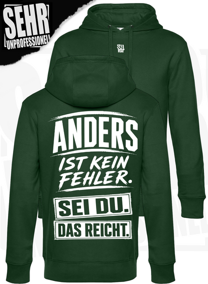"Anders ist kein Fehler." Regular-Hoodie