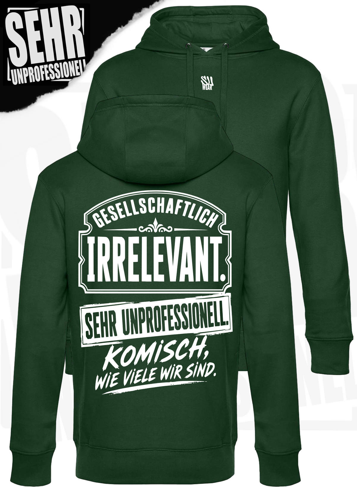 "Komisch wie viele wir sind." Regular-Hoodie