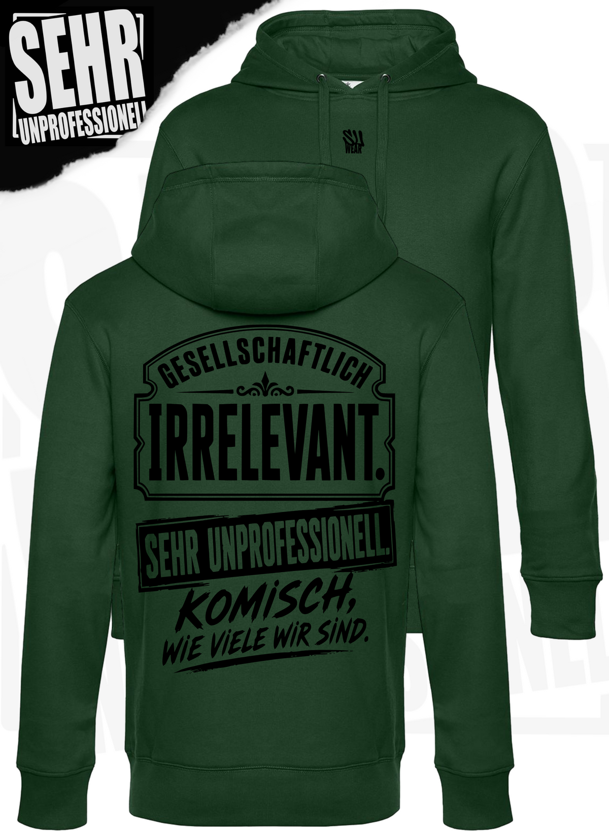"Komisch wie viele wir sind." Regular-Hoodie