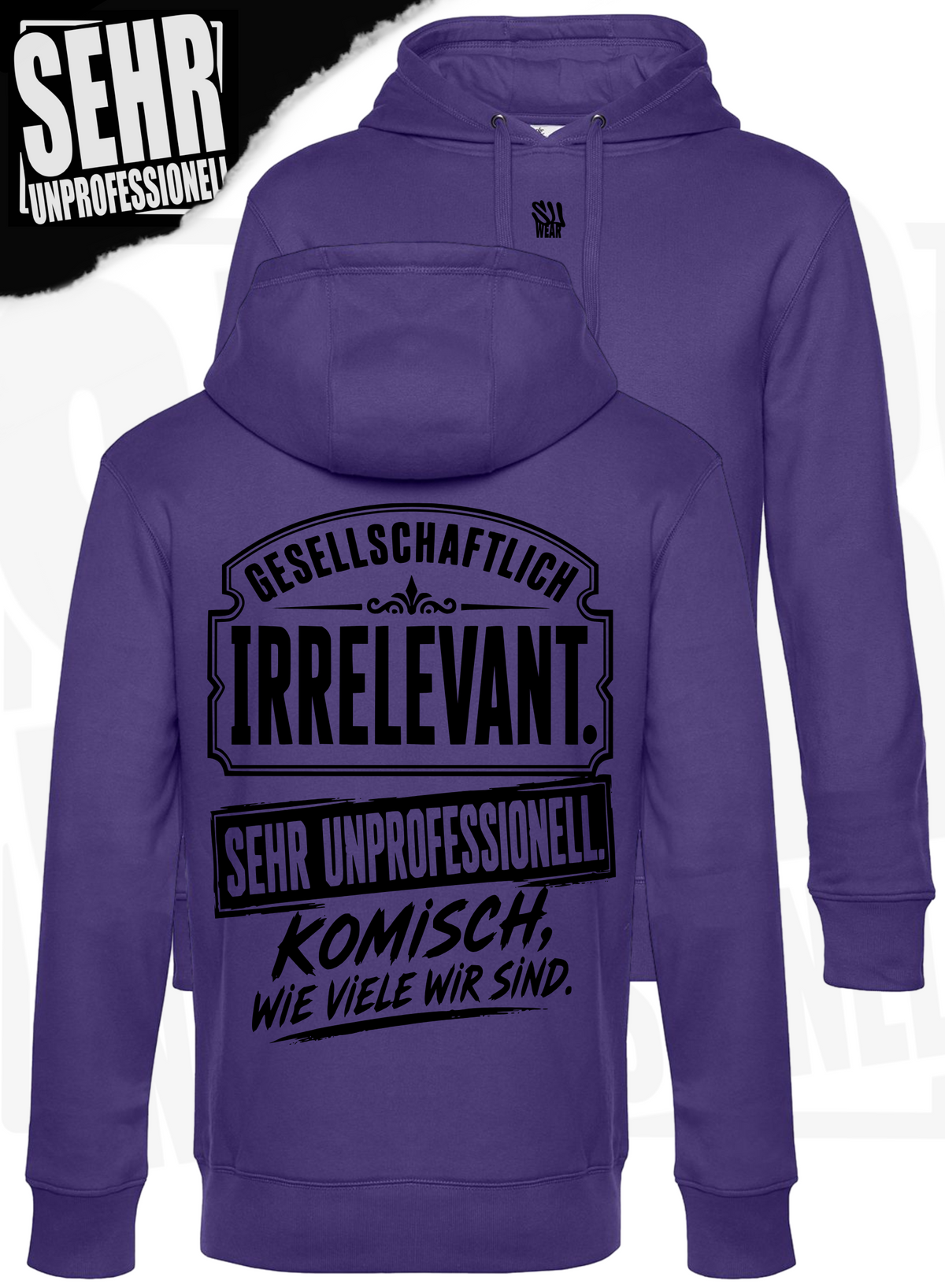 "Komisch wie viele wir sind." Regular-Hoodie