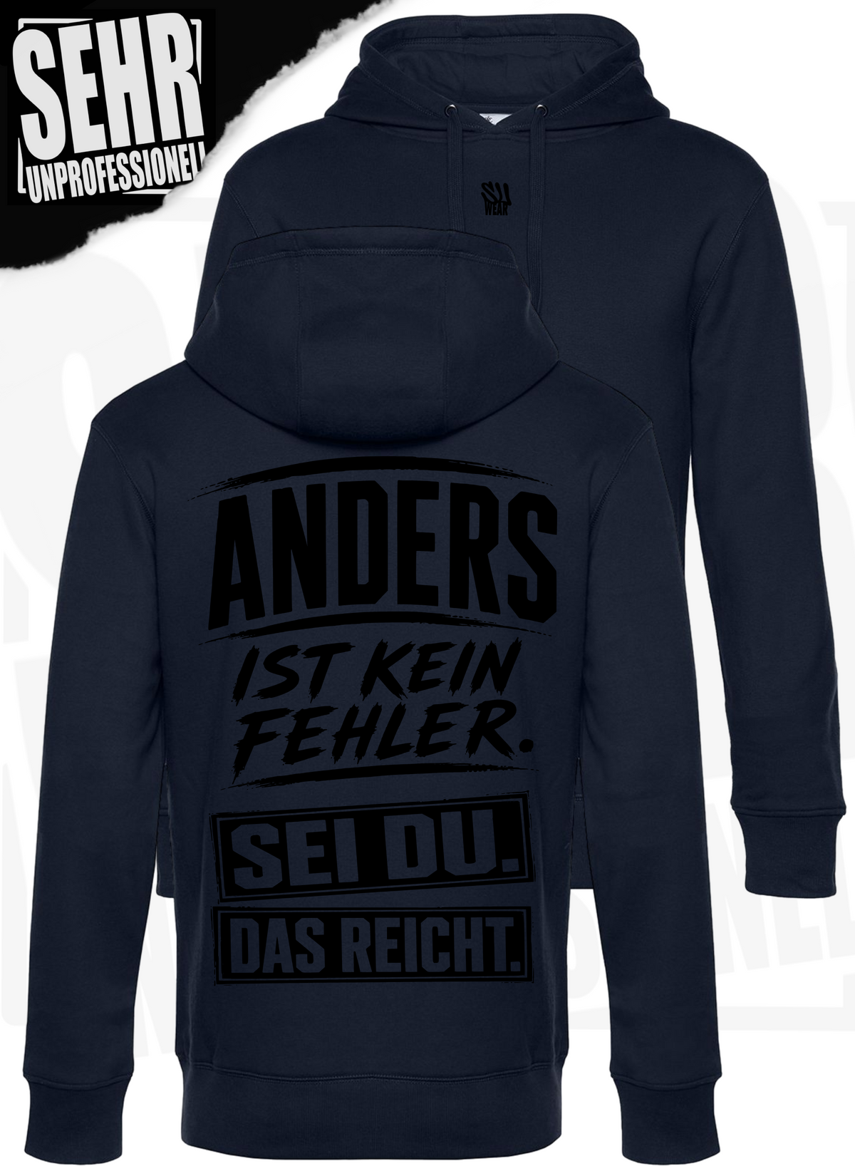 "Anders ist kein Fehler." Regular-Hoodie