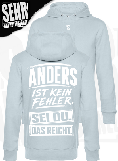 "Anders ist kein Fehler." Regular-Hoodie