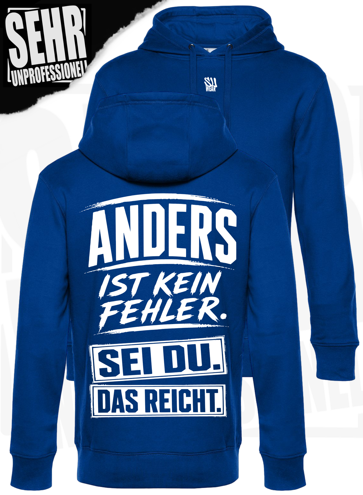 "Anders ist kein Fehler." Regular-Hoodie