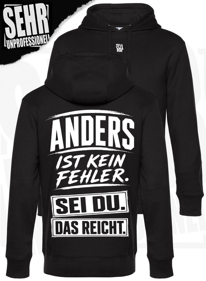 "Anders ist kein Fehler." Regular-Hoodie