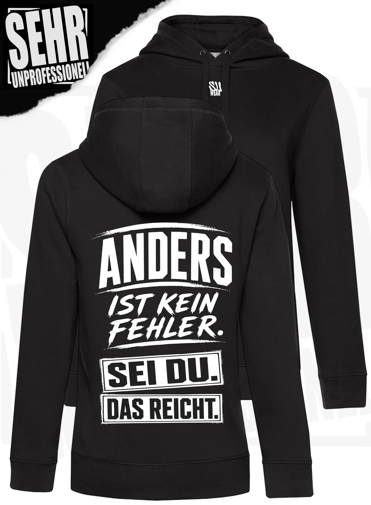 "Anders ist kein Fehler." Ladies-Hoodie
