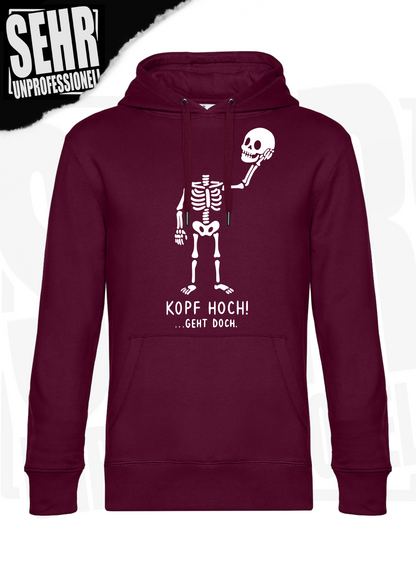 "Kopf hoch!" Regular & Ladies-Hoodie
