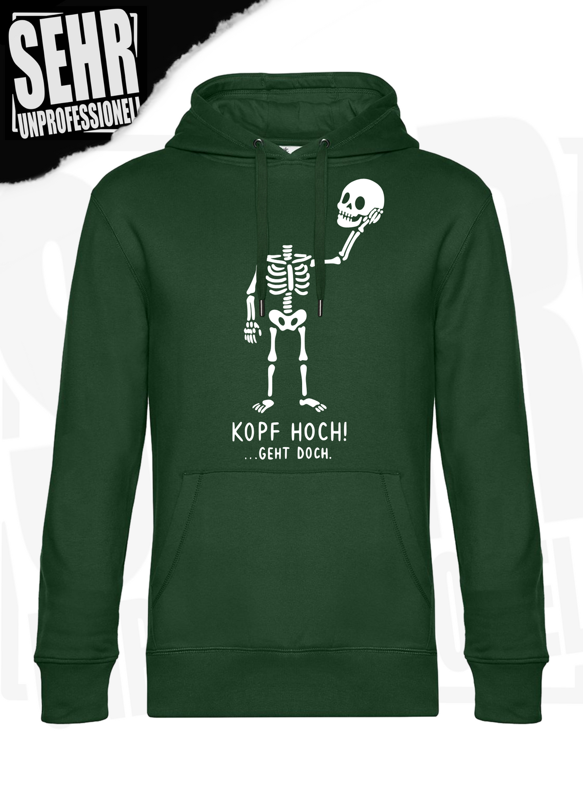 "Kopf hoch!" Regular & Ladies-Hoodie