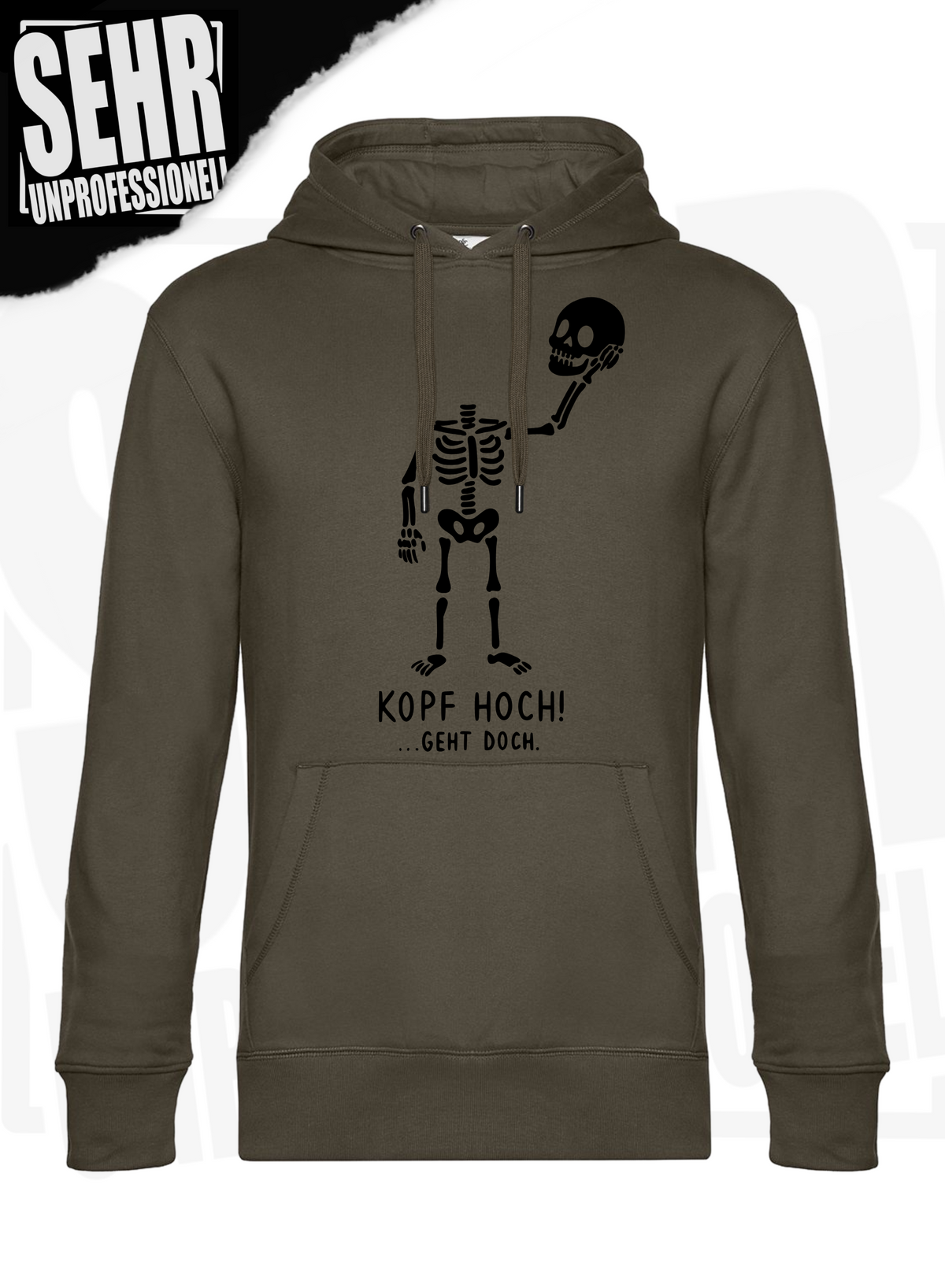 "Kopf hoch!" Regular & Ladies-Hoodie