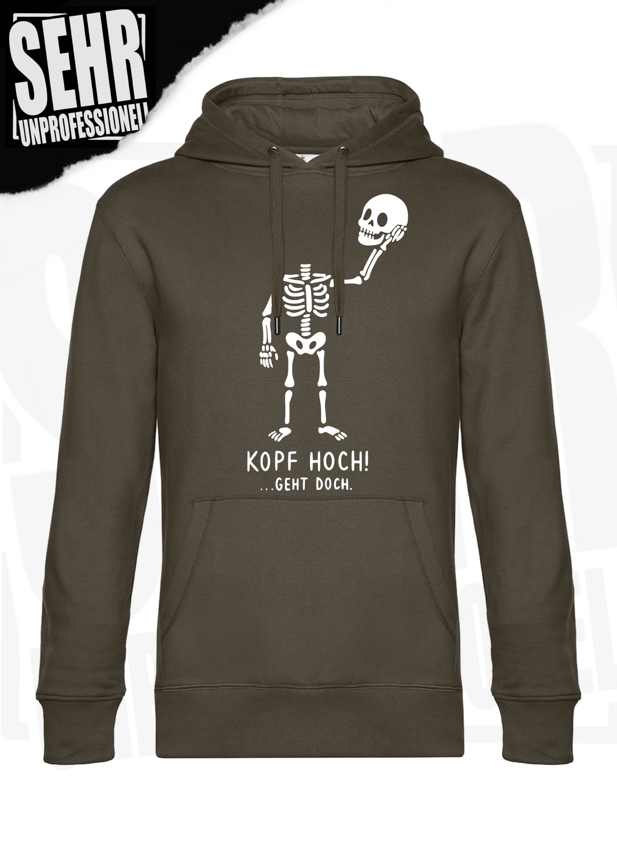 "Kopf hoch!" Regular & Ladies-Hoodie