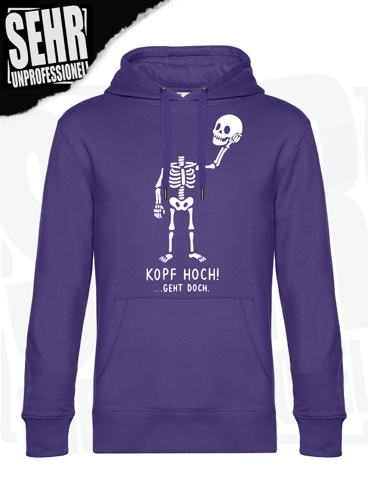 "Kopf hoch!" Regular & Ladies-Hoodie