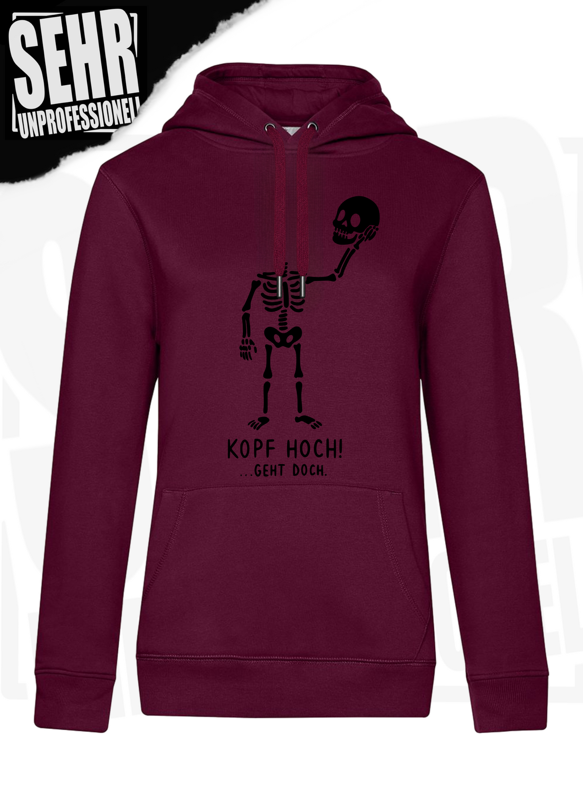 "Kopf hoch!" Regular & Ladies-Hoodie