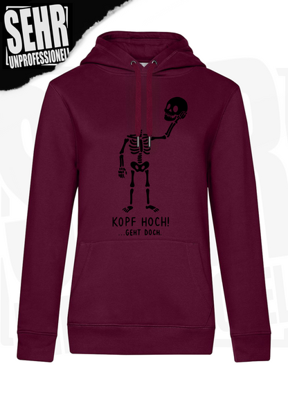 "Kopf hoch!" Regular & Ladies-Hoodie