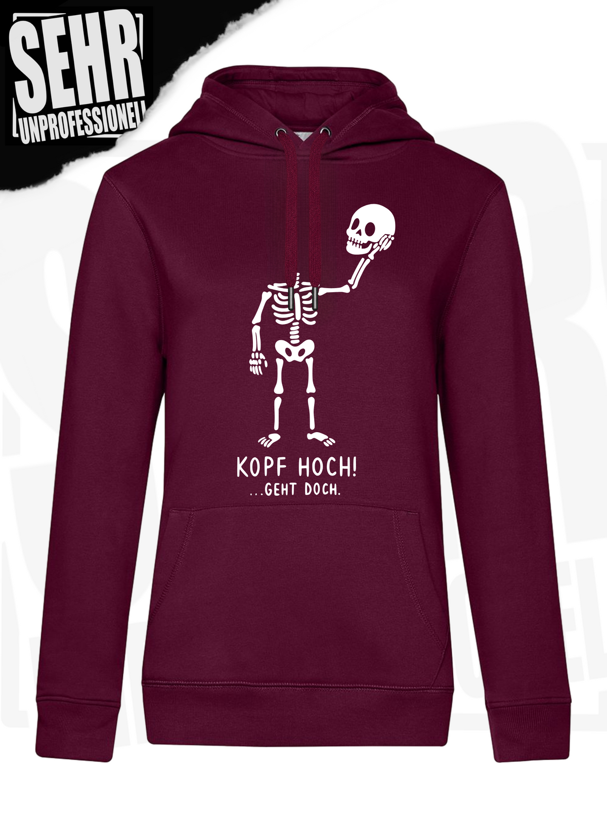 "Kopf hoch!" Regular & Ladies-Hoodie