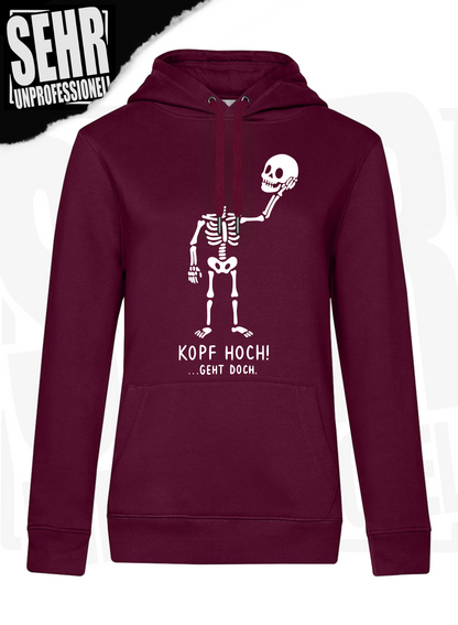 "Kopf hoch!" Regular & Ladies-Hoodie
