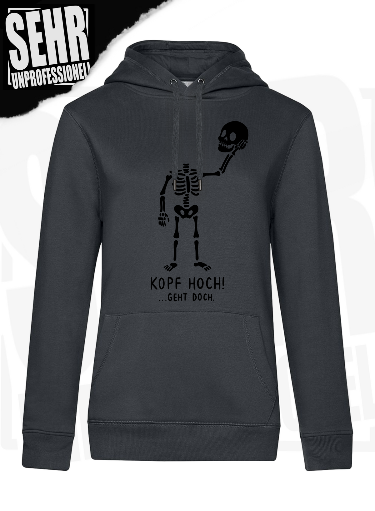 "Kopf hoch!" Regular & Ladies-Hoodie