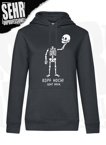 "Kopf hoch!" Regular & Ladies-Hoodie