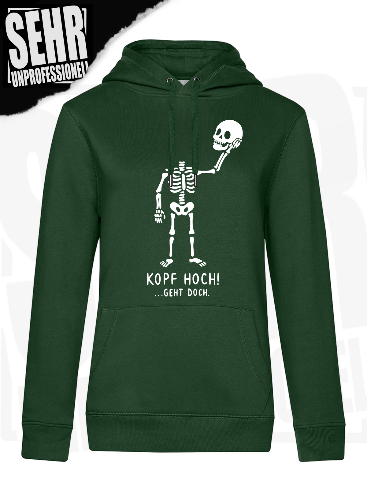 "Kopf hoch!" Regular & Ladies-Hoodie