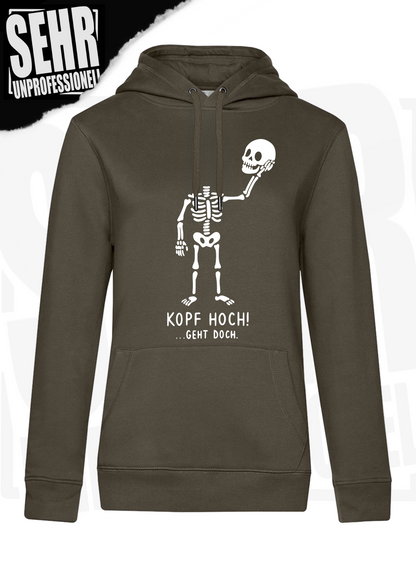 "Kopf hoch!" Regular & Ladies-Hoodie