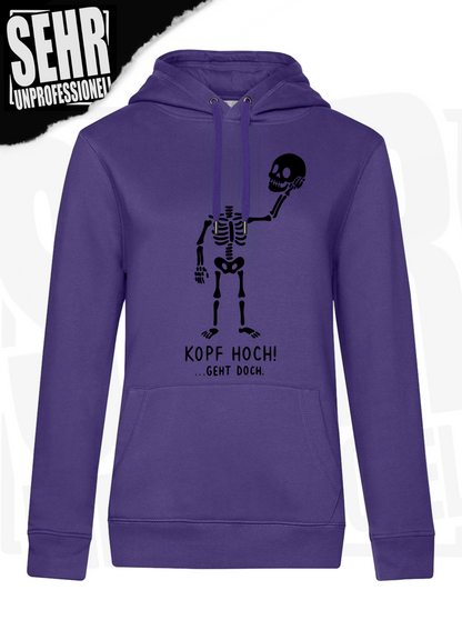 "Kopf hoch!" Regular & Ladies-Hoodie