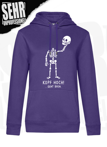 "Kopf hoch!" Regular & Ladies-Hoodie