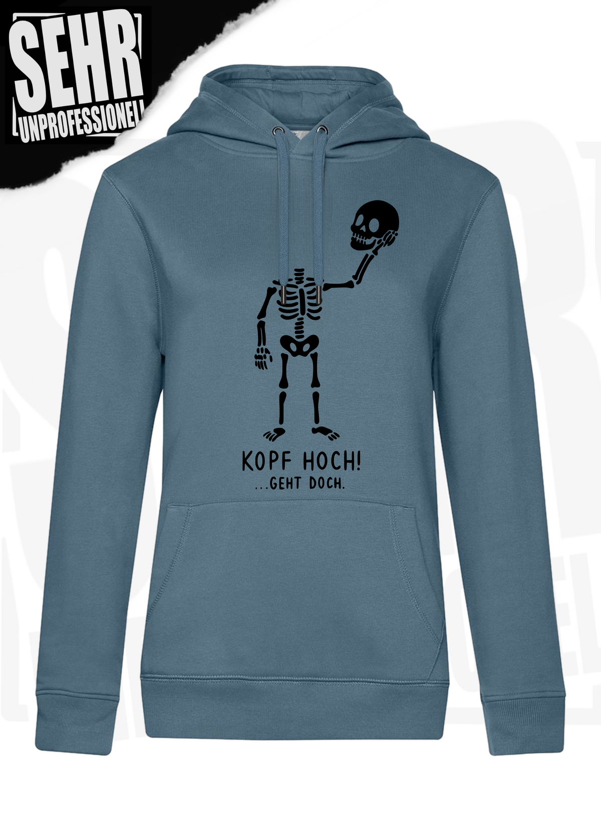 "Kopf hoch!" Regular & Ladies-Hoodie