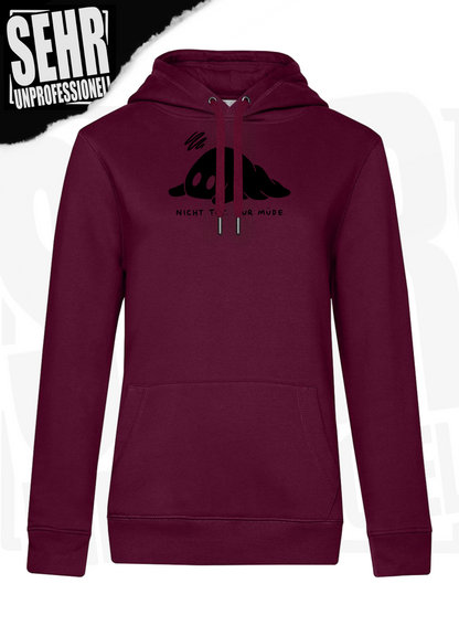 "Nicht tot. Nur müde." Regular & Ladies-Hoodie