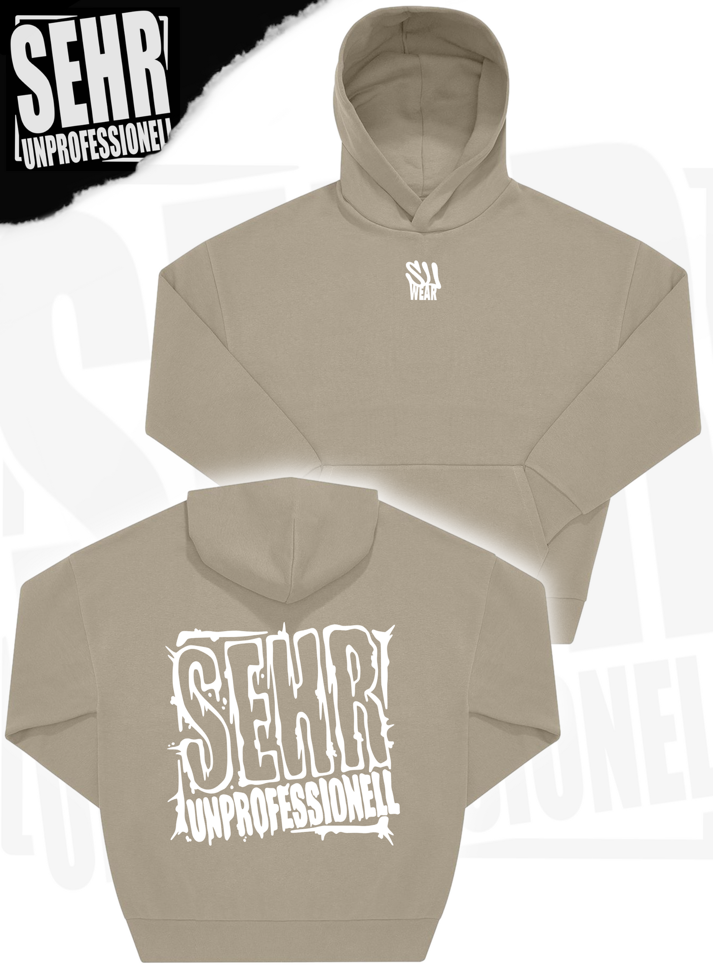 "Sehr Unprofessionell" Street Style Hoodie