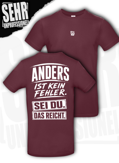 "Anders ist kein Fehler." Regular-Shirt