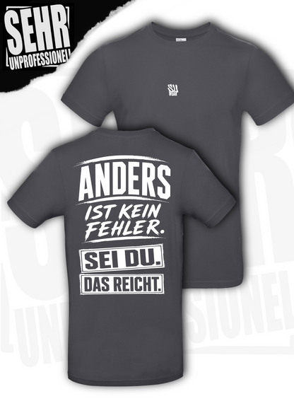 "Anders ist kein Fehler." Regular-Shirt
