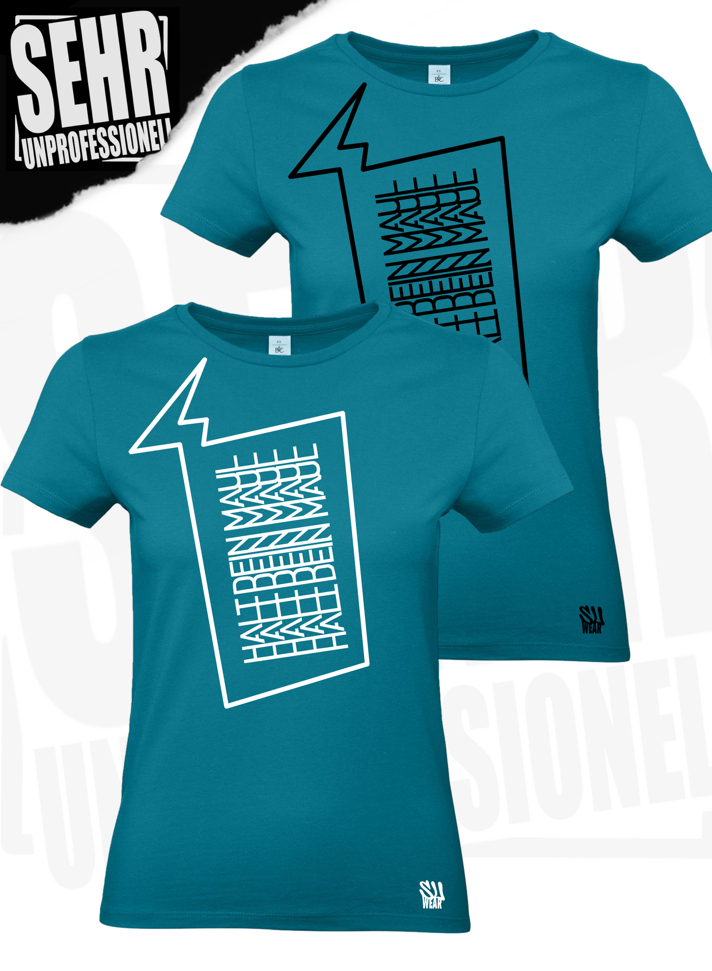 "Halt dein Maul" Ladies-Shirt