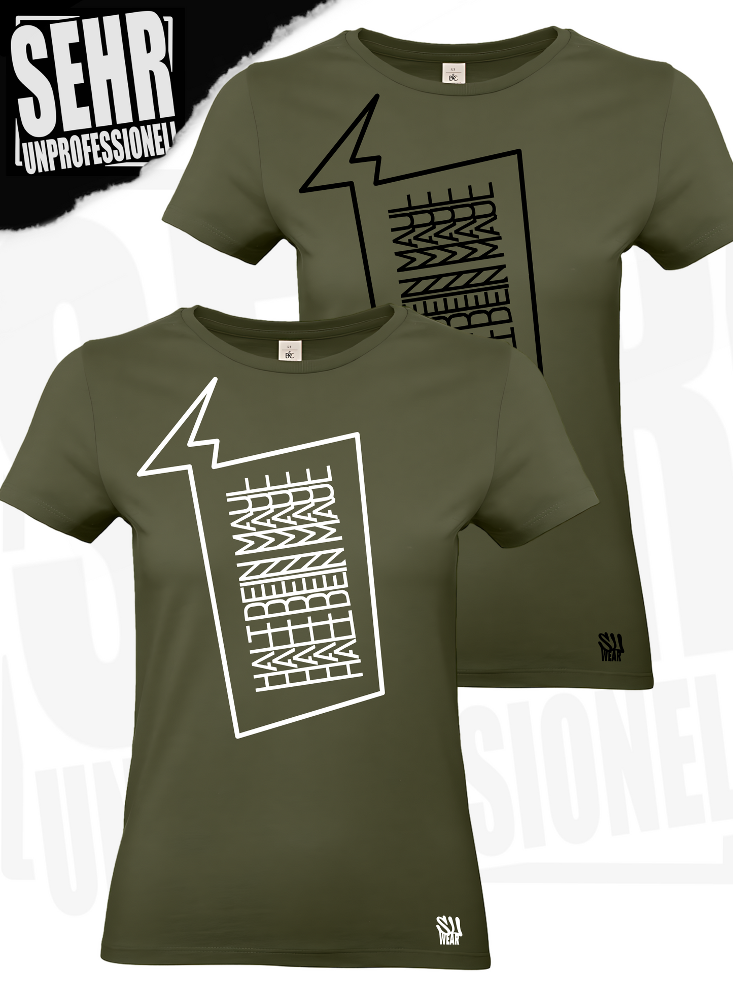 "Halt dein Maul" Ladies-Shirt