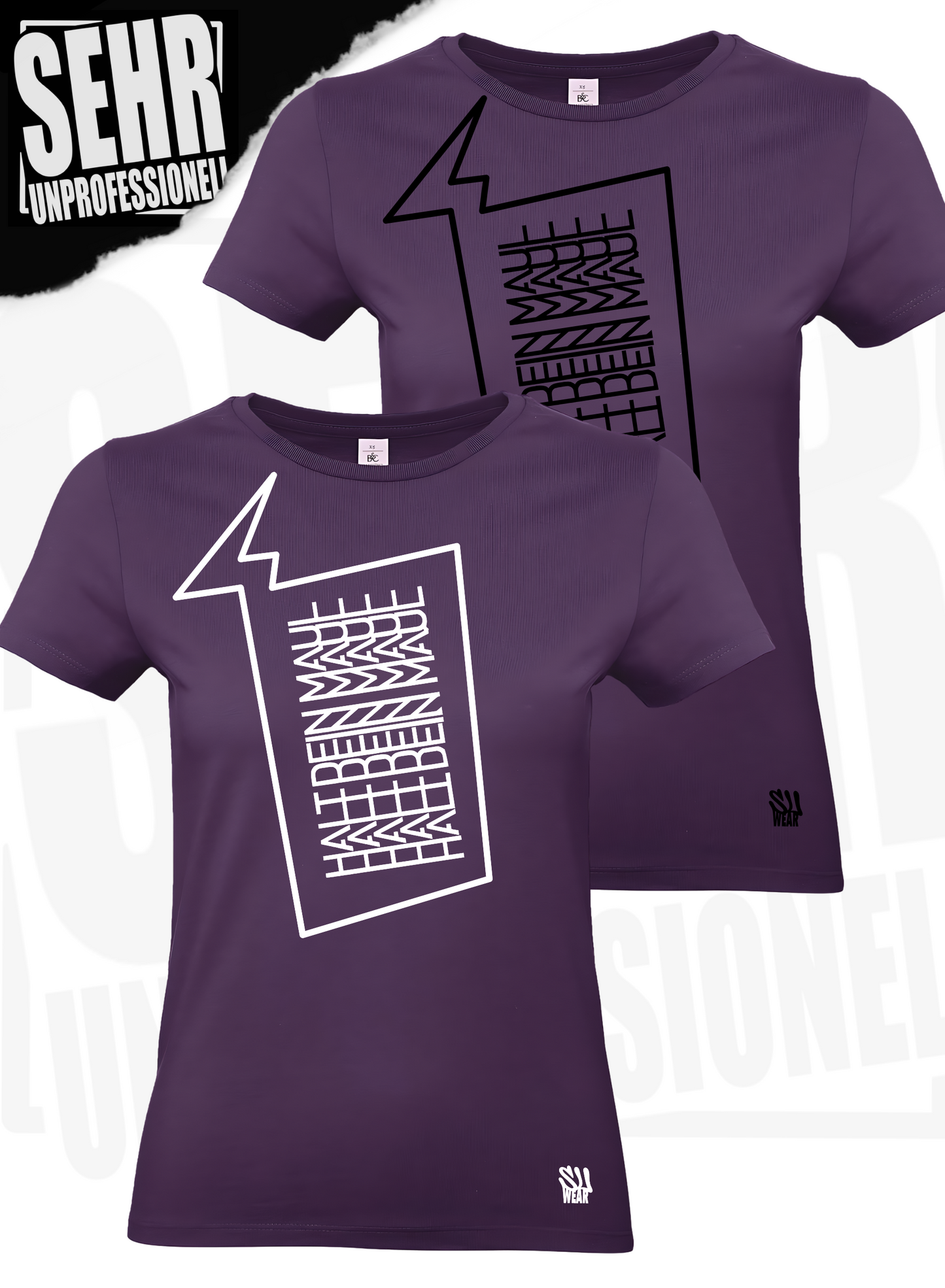 "Halt dein Maul" Ladies-Shirt