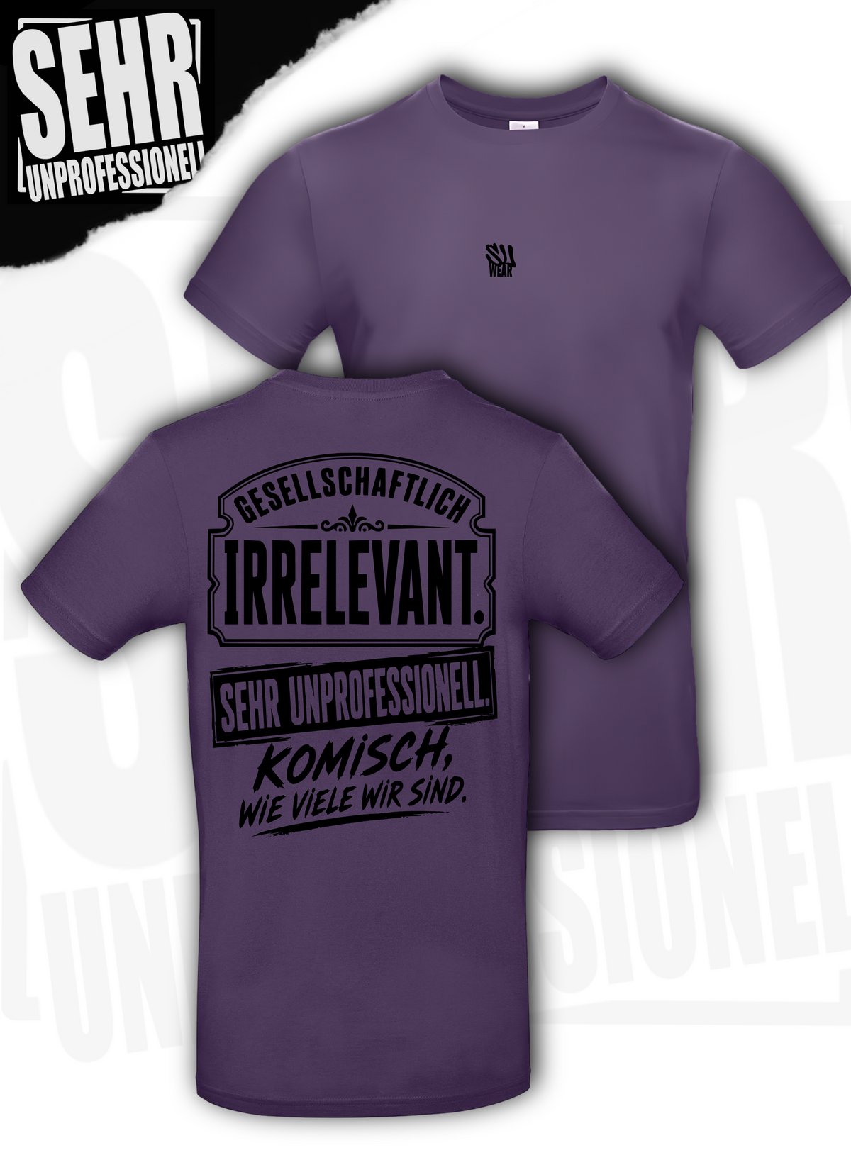 "Komisch wie viele wir sind." Regular-Shirt